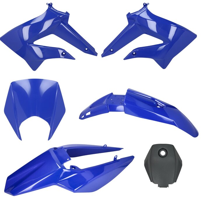 plaatwerkset derbi nt blauw 6-delig senda drd, senda x-treme, gilera SMT, gilera RCR
