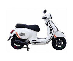 stickerset Piaggio origineel euro-5 2023-2024 zwart/oranje gts 125cc, gts 300, gts 310 2h005296