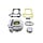 cilinder Power1 + zuiger aluminium snel 125cc 61mm sco gy6
