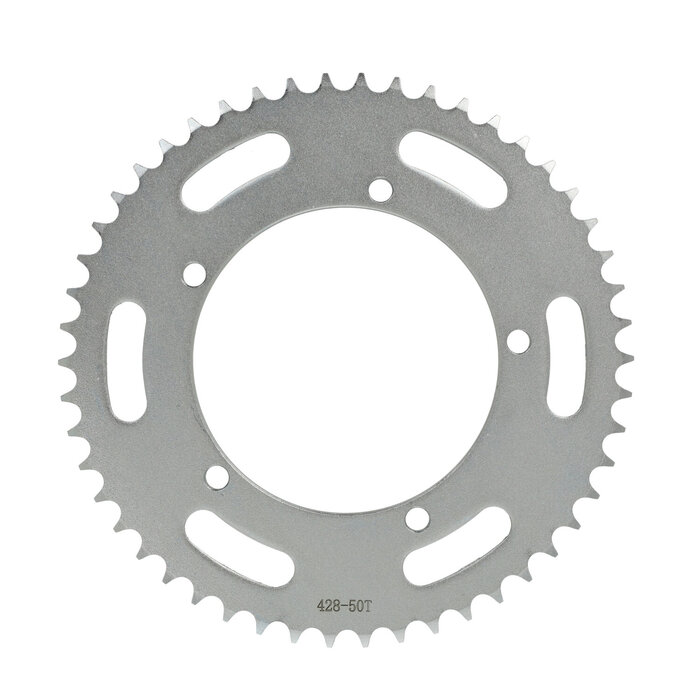achterkettingwiel 428-1/2x5/16 vanaf 2021 50t zinkgrijs enduro, sherco , sm