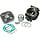 cilinder met kop dr 47mm bws, mbk booster, minarelli vert, amico, bw