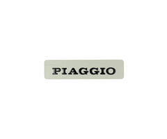embleem woord [piaggio] tanklogo 115x28 mm vespa zwart ciao 182346