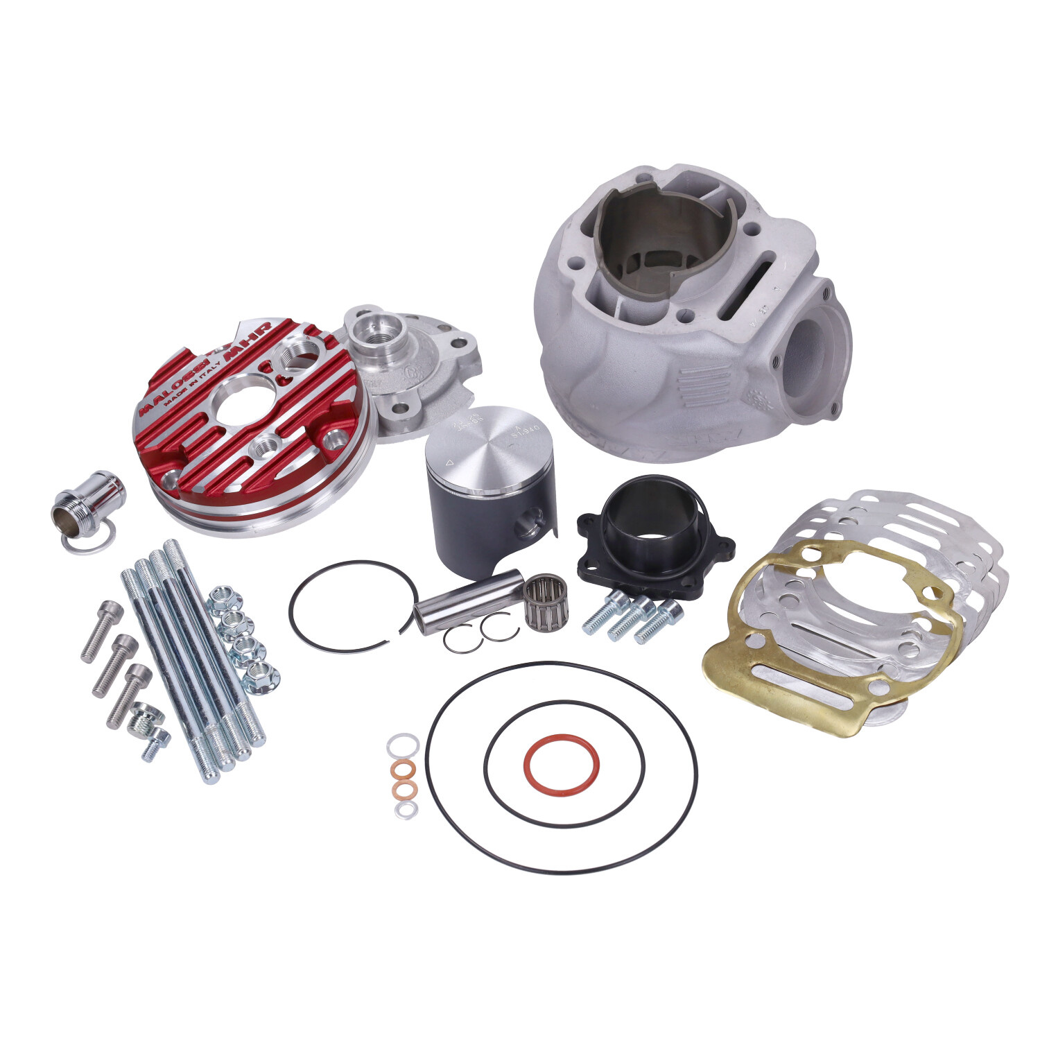 cilinder met kop malossi mhr testa rossa 100cc 52mm gilera SMT, senda2006, sx 50 accelaration euro4 3119145