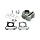 cilinder DMP compleet pen 10 39mm django, sco gy6, streetzone 4t, kisbee