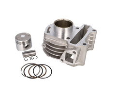cilinder + zuiger aluminium nikasil pen 13 50cc 39mm sco sym 4t, sco china 4t, sco gy6, sco kymco 4t