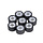 variorolset Peugeot origineel 14.0gr 25x15mm 8pcs metropolis 400cc, peugeot