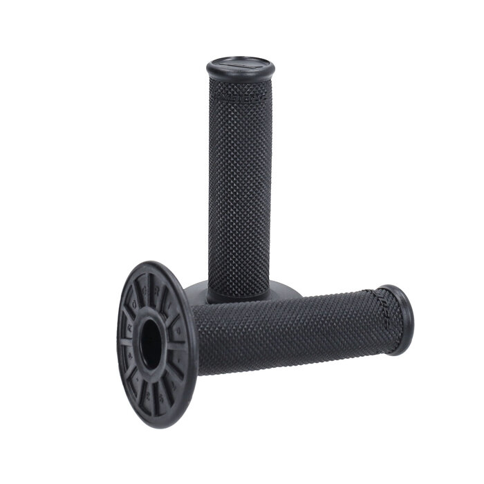 handvatset progrip 22/25mm zwart crosser, supermoto, bromfiets 793