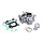 cilinder DMP + zuiger lc A-kwaliteit 50cc 38mm neo's, yamaha, aerox 4t, neo 4t