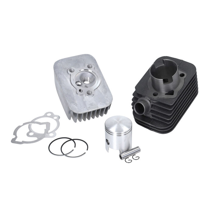 cilinder Evok + cilinderkop 65cc 43mm-p10 bromfiets vespa