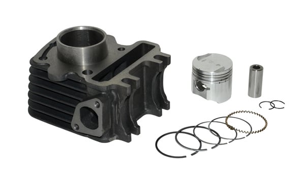 cilinder DMP + zuiger 39mm lx 4t, sco piaggio 4t-2v, zip 4t
