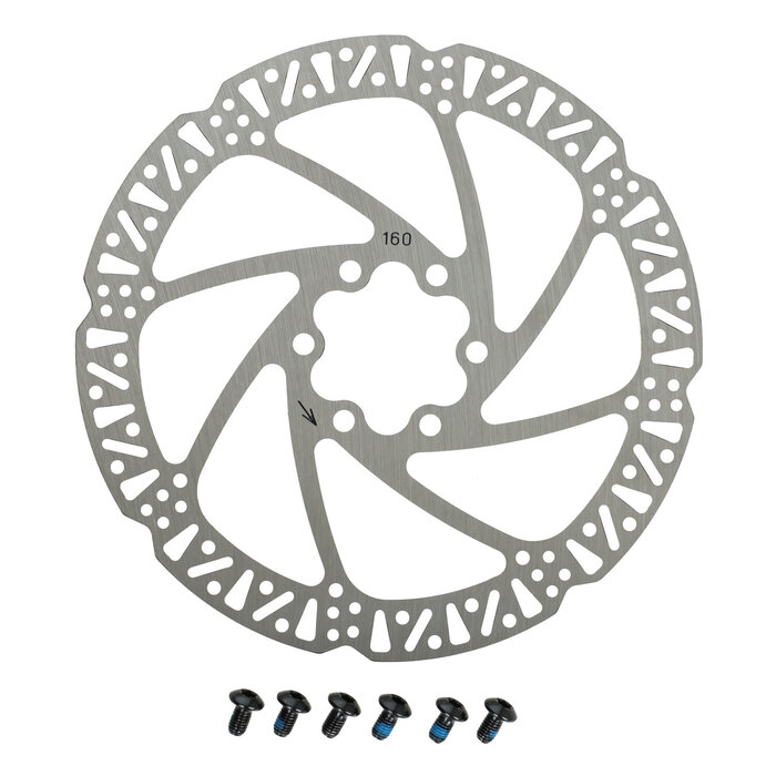 remschijf hydraulisch 6-gaats versie diameter 160mm fatbike