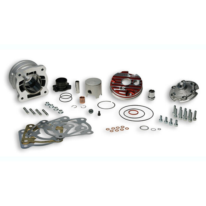 cilinder met kop malossi mhr team 2t testa rossa 52mm minarelli hor lc, sco piaggio lc 3115883
