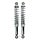 schokbrekerset DMP 340mm chroom camino, citta, puch maxi, tomos