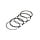 zuigerveerset DMP 50cc 39mm vespa, lx 4t-4v, primavera 4t-4v, sprint 4t-4v, sco piaggio 4t-4v