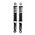 schokbrekerset DMP 320mm zwart camino, citta, puch maxi, tomos