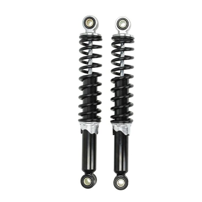 schokbrekerset DMP 320mm zwart camino, citta, puch maxi, tomos