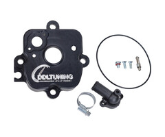 cilinderkop DDL buiten cnc gefreesd zwart runner 125cc 2t