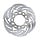 remschijf DMP wave universeel voor 180mm rvs agm VX50, BTC Riva, turbho RL-50, dink, elystar, speedfight, top boy