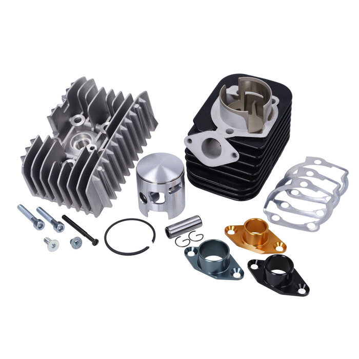 cilinder pinasco + cilinderkop pen 12 80cc evoten Quadro Full citta, vespa, ciao, si 26028508
