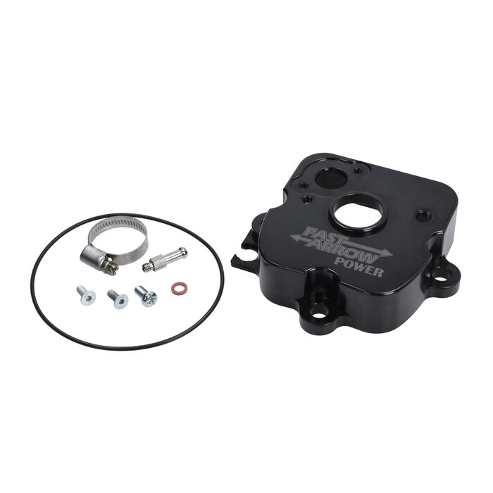 cilinderkop Fast Arrow Power buiten cnc gefreesd zwart runner 125cc 2t, runner 180cc 2t