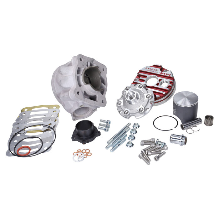 cilinder met kop malossi mhr testa rossa 100cc 2t 52mm sco piaggio 2t 3118679