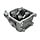 cilinderkop compleet korte klep 64mm china retro/torino, fiddle, filly, kisbee 4t, sco china 4t, sco gy6, v-clic