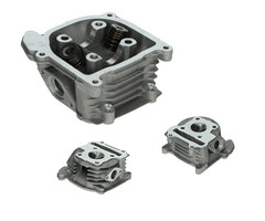 cilinderkop DMP compleet korte klep zonder ERP gaatje 64mm sco china 4t, sco gy6