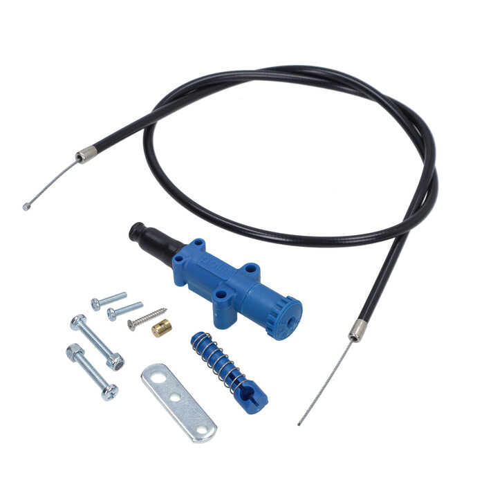 choke handmatig polini + kabel blauw scooter 316.0023