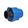 powerfilter polini recht universeel 37mm blauw 203.0177