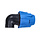 powerfilter polini haaks universeel 90 graden 32mm blauw 203.0182