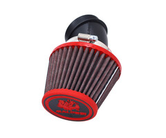 powerfilter malossi euro-5 universeel E18  55/60 magneti marelli rood/zwart dragster 125/200/300 0420126