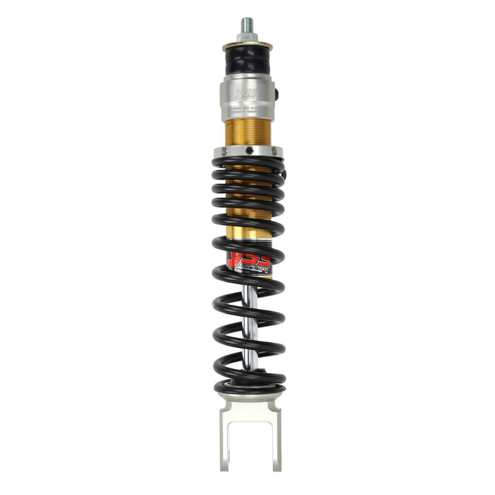 schokbreker yss gasgevuld E-serie 50 285mm zwart/goud runner, runner 125cc 2t, runner 180cc 2t
