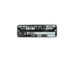 plaatje framenummer ad01 Honda mt5