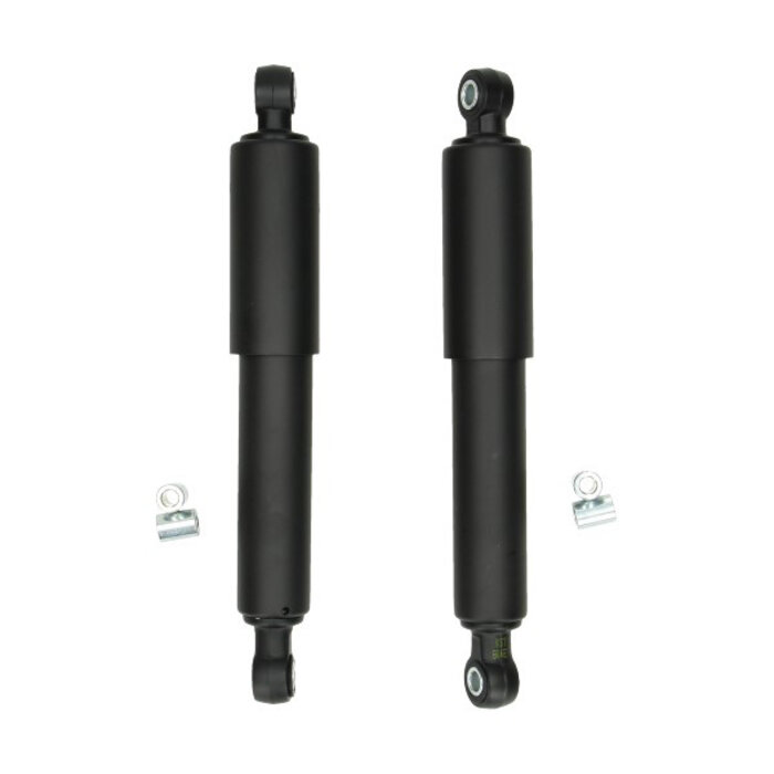schokbrekerset DMP custom 280mm zwart mat camino, citta, puch maxi, tomos