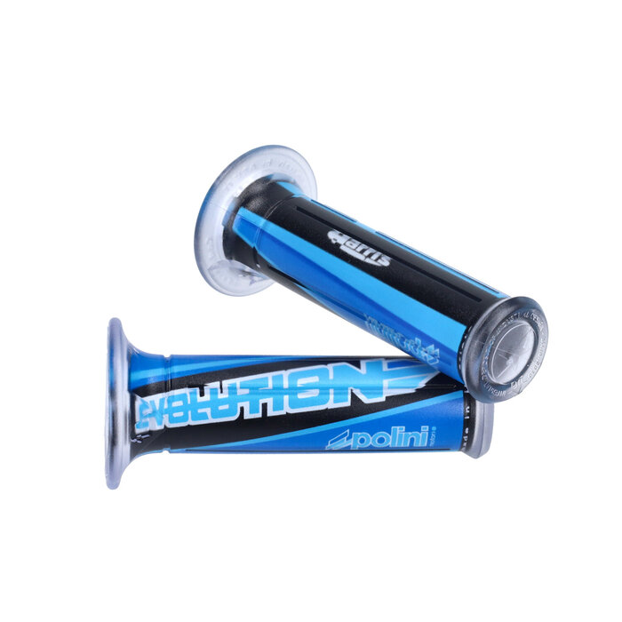 handvatset polini evolution universeel zwart/blauw 341.0036