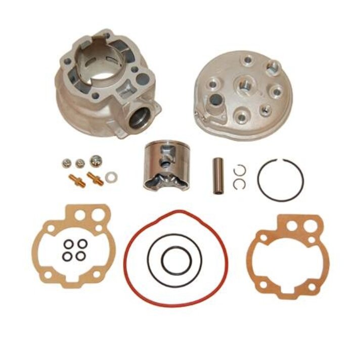 cilinder met kop airsal aluminium nikasil 48mm minarelli am6