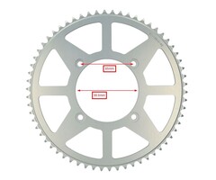 achterkettingwiel esjot 420-1/4 aluminium 62t beta rr50