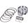 zuiger polini B, pen 13 49mm sco piaggio 4t-3v I-get, sco piaggio 4t-4v 204.0940/b