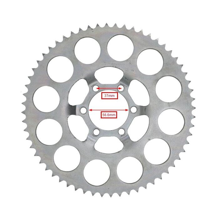 achterkettingwiel 60t MC125 520-15.189