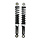 schokbrekerset DMP 300mm zwart camino, citta, puch maxi, tomos
