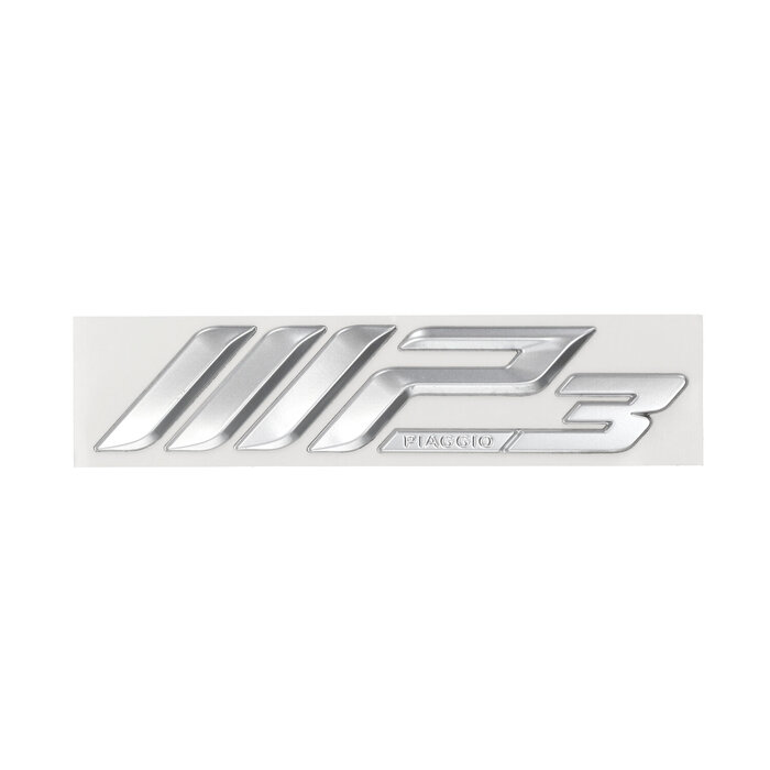 embleem Piaggio origineel woord [mp3] 300/400/500 zilver mp3 1b001460