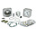 cilinder met kop malossi mhr 2t 47.6mm sco piaggio ac 318398