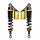 schokbrekerset DMP + gastank 320mm zwart camino, puch maxi, zundapp