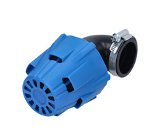 powerfilter polini haaks universeel CP 90 graden 37mm blauw 203.0183