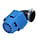 powerfilter polini haaks universeel CP 90 graden 37mm blauw 203.0183