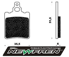 remblokset newfren achter gpr, af1, rs ot, rs1999, rx, tuareg fd0048