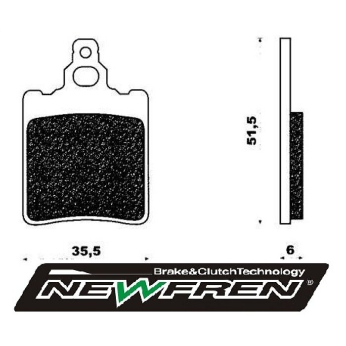 remblokset newfren achter gpr, af1, rs ot, rs1999, rx, tuareg fd0048