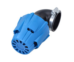 powerfilter polini haaks universeel CP 90 graden 46mm blauw 203.0185