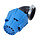 powerfilter polini haaks universeel CP 90 graden 46mm blauw 203.0185