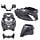 plaatwerkset DMP model SP EVO-1 Forged Flakes  glans zwart/zilver/paars 5-delig zip 100/125, zip2000